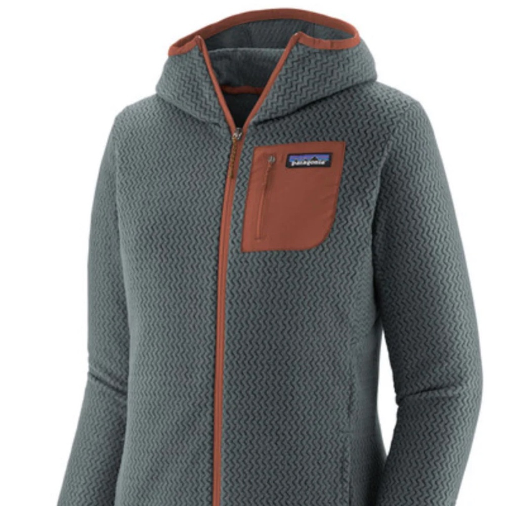 Patagonia Women's Hooded R1 Air Zip Jacket - Nouveau Green M